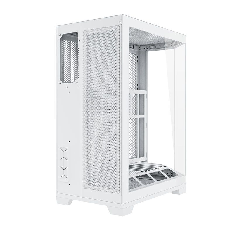 Gabinete Gamer Redragon Edge, Mid Tower, Lateral de vidro, Branco, CA-608W