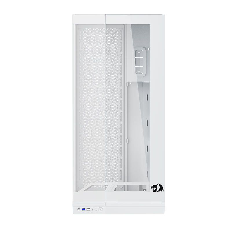 Gabinete Gamer Redragon Edge, Mid Tower, Lateral de vidro, Branco, CA-608W