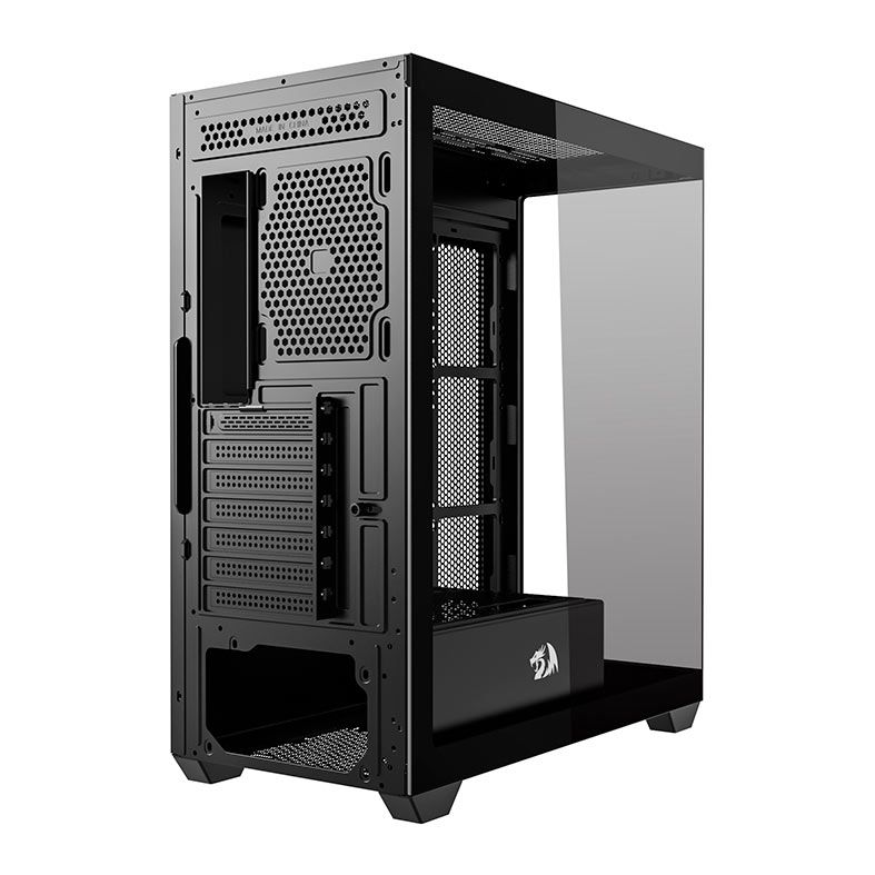 Gabinete Gamer Redragon Deflect, Mid tower, Lateral de Vidro, Preto, CA-609B