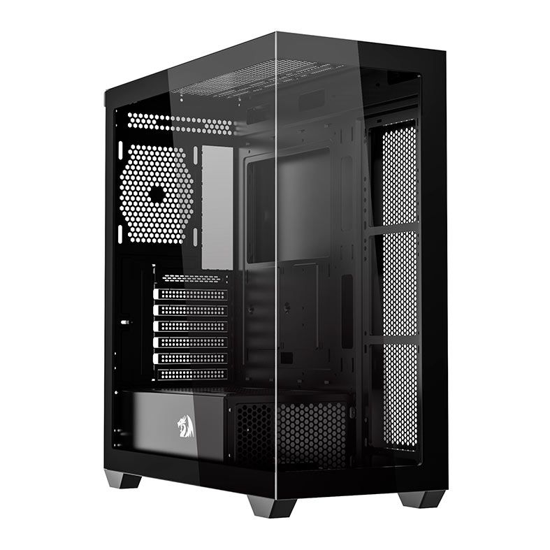Gabinete Gamer Redragon Deflect, Mid tower, Lateral de Vidro, Preto, CA-609B