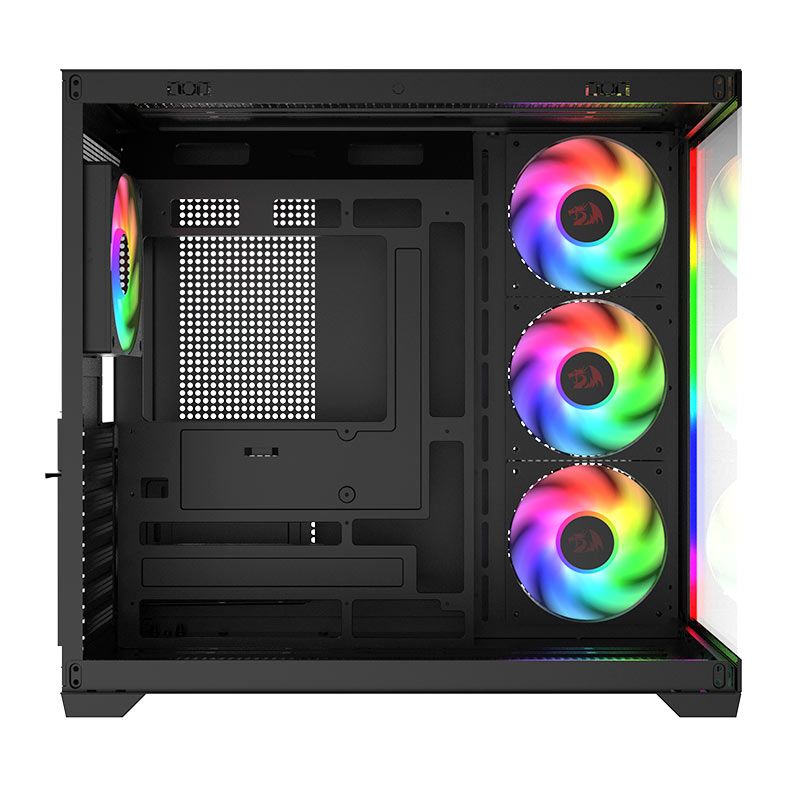 Gabinete Gamer Redragon Tesseract, RGB, Mid-Tower, Lateral de Vidro, Preto, CA-614B
