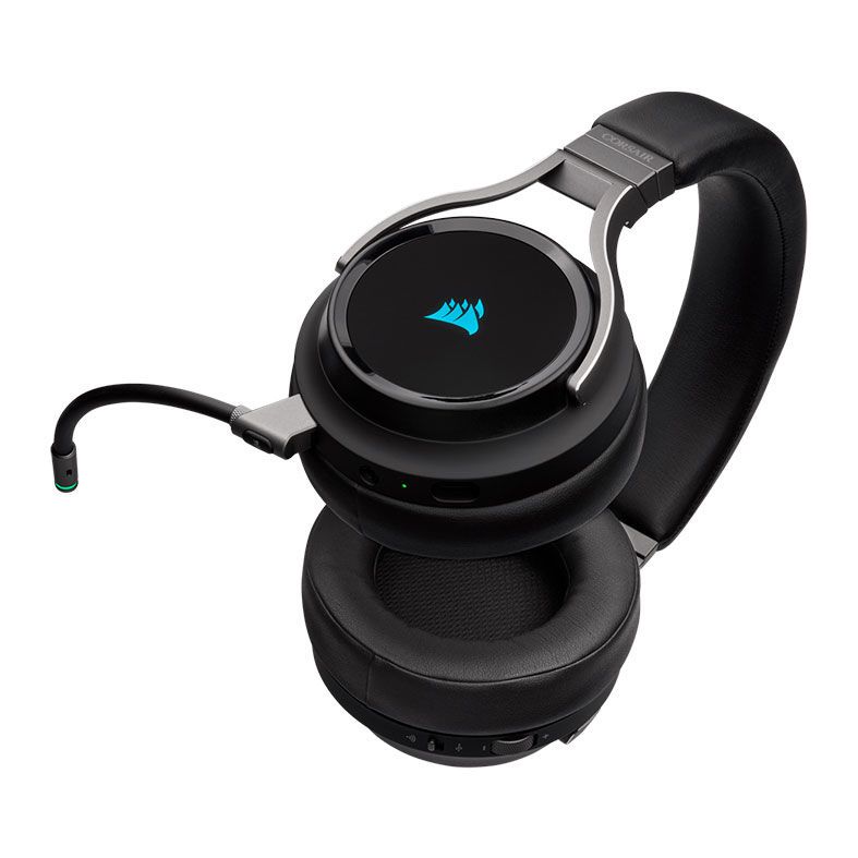 Headset Gamer Corsair Virtuoso RGB Wireless Preto 7.1 Drivers 50mm, CA-9011185-NA