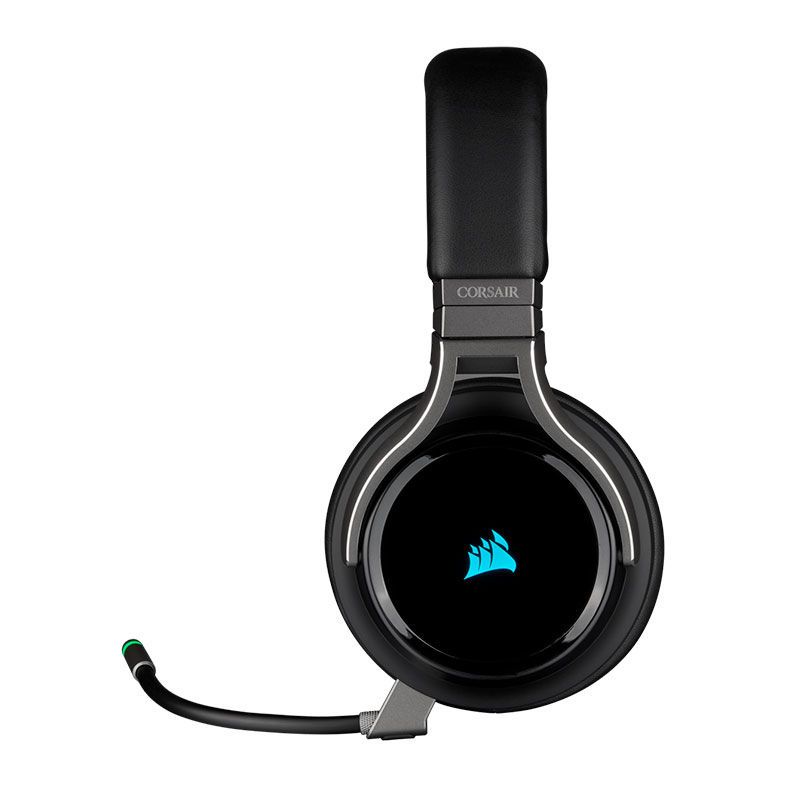 Headset Gamer Corsair Virtuoso RGB Wireless Preto 7.1 Drivers 50mm, CA-9011185-NA