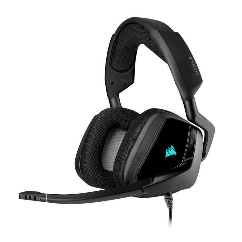 Headset Gamer Corsair Void RGB Elite USB Carbon 7.1 Drivers 50mm, CA-9011203-NA