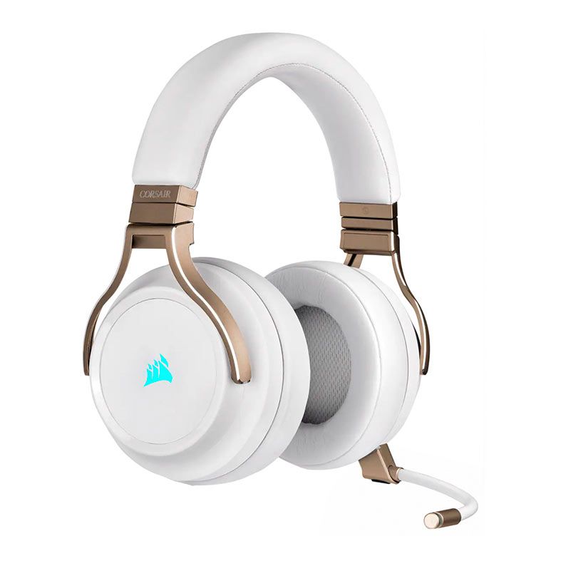Headset Gamer Corsair Virtuoso RGB Wireless, Som Surround 7.1, Drivers 50mm, Perola, CA-9011224-NA