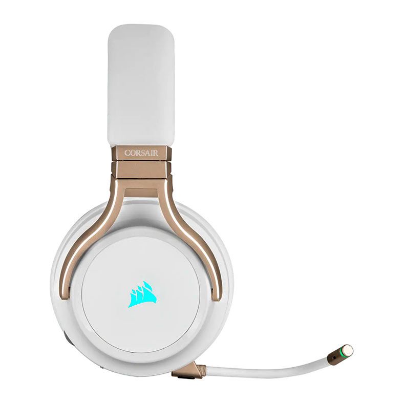 Headset Gamer Corsair Virtuoso RGB Wireless, Som Surround 7.1, Drivers 50mm, Perola, CA-9011224-NA