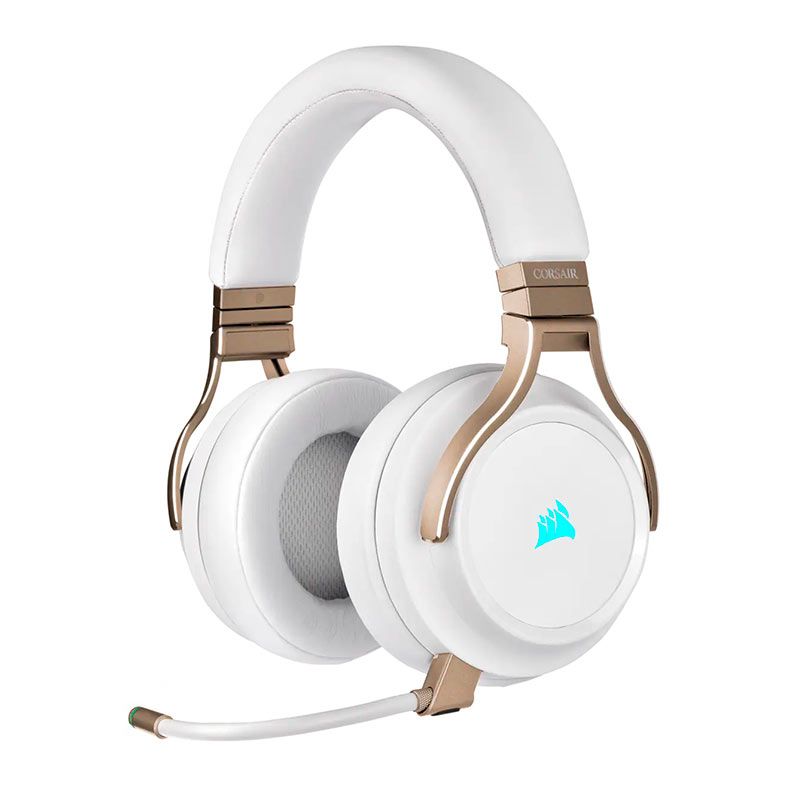 Headset Gamer Corsair Virtuoso RGB Wireless, Som Surround 7.1, Drivers 50mm, Perola, CA-9011224-NA