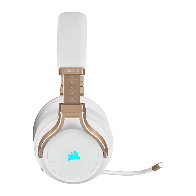 Headset Gamer Corsair Virtuoso RGB Wireless, Som Surround 7.1, Drivers 50mm, Perola, CA-9011224-NA
