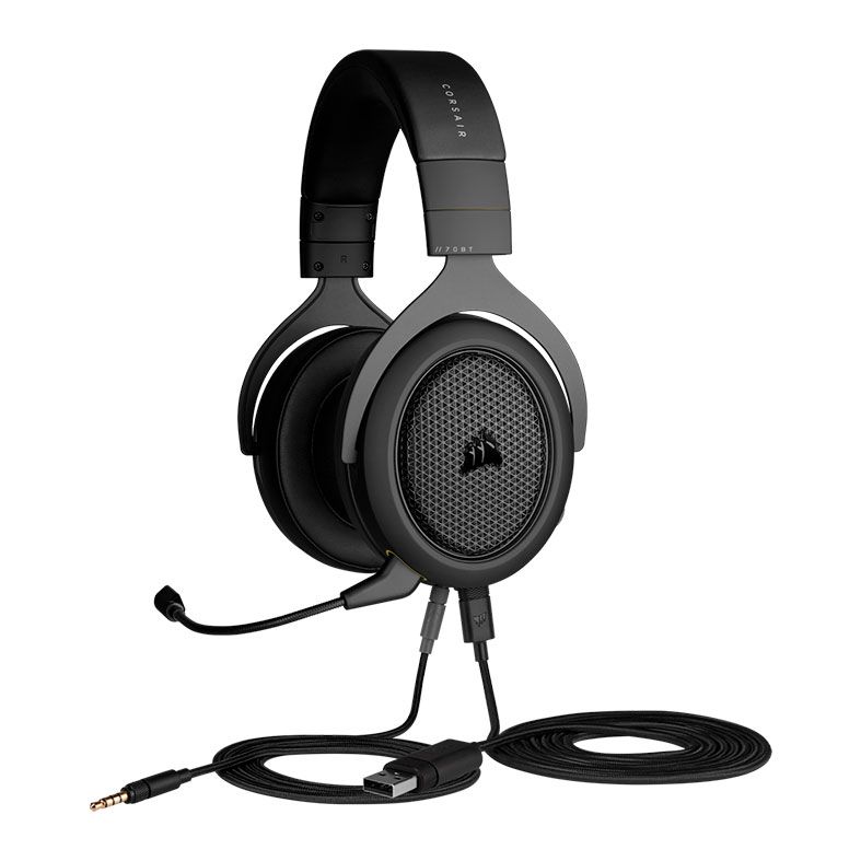 Headset Gamer Corsair HS70 Bluetooth, Multi-Plataforma, Drivers 50mm, Carbono, CA-9011227-NA