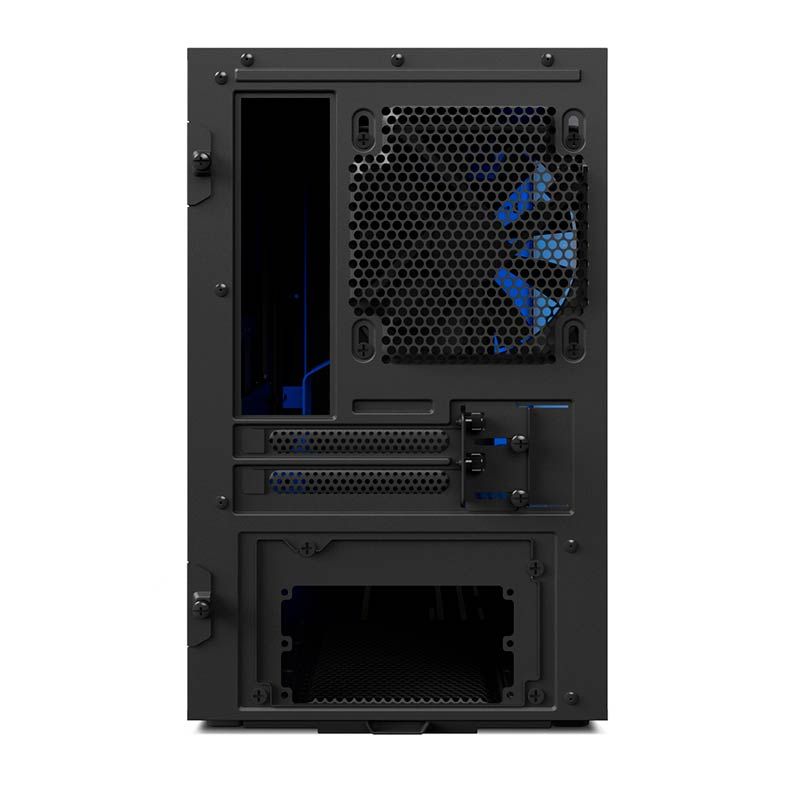 Gabinete NZXT H200 Lateral em Vidro Azul/Preto, CA-H200B-BL