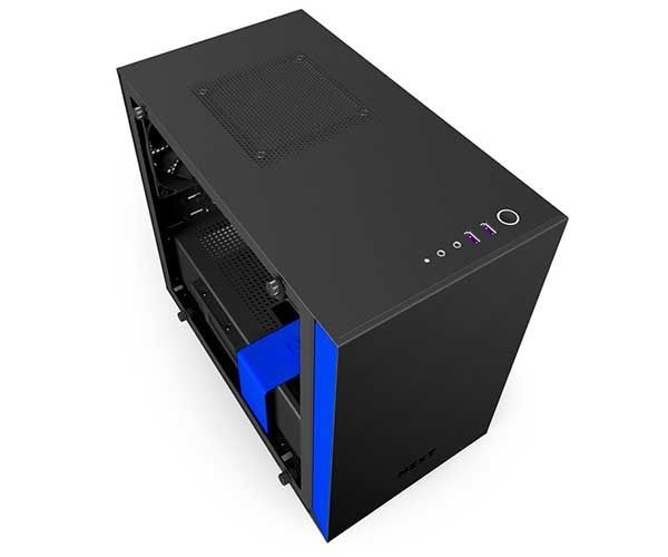 Gabinete NZXT H200i Preto/Azul, CA-H200W-BL