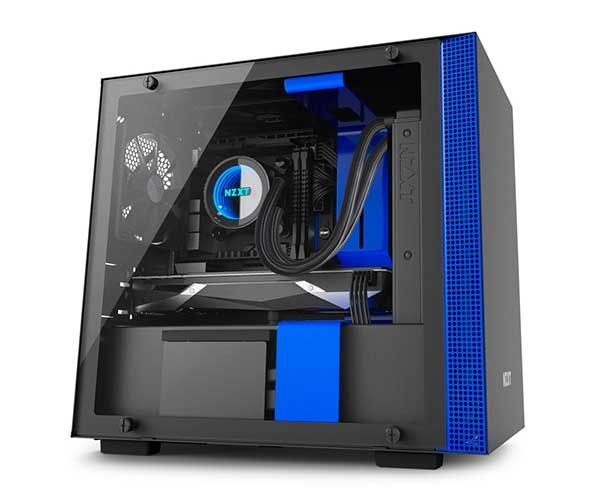 Gabinete NZXT H200i Preto/Azul, CA-H200W-BL
