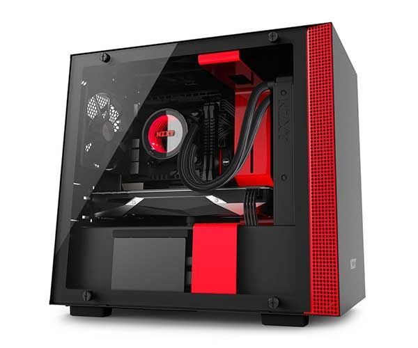 Gabinete NZXT H200i Preto/Vermelho, CA-H200W-BR