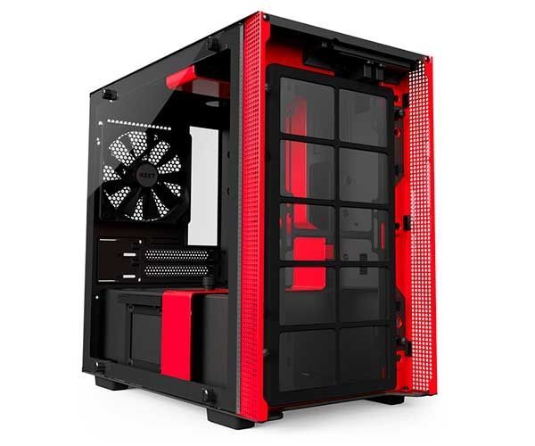 Gabinete NZXT H200i Preto/Vermelho, CA-H200W-BR