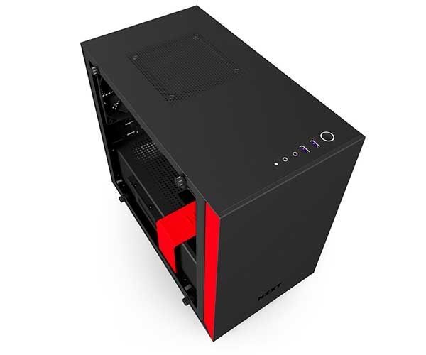 Gabinete NZXT H200i Preto/Vermelho, CA-H200W-BR