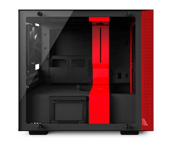 Gabinete NZXT H200i Preto/Vermelho, CA-H200W-BR