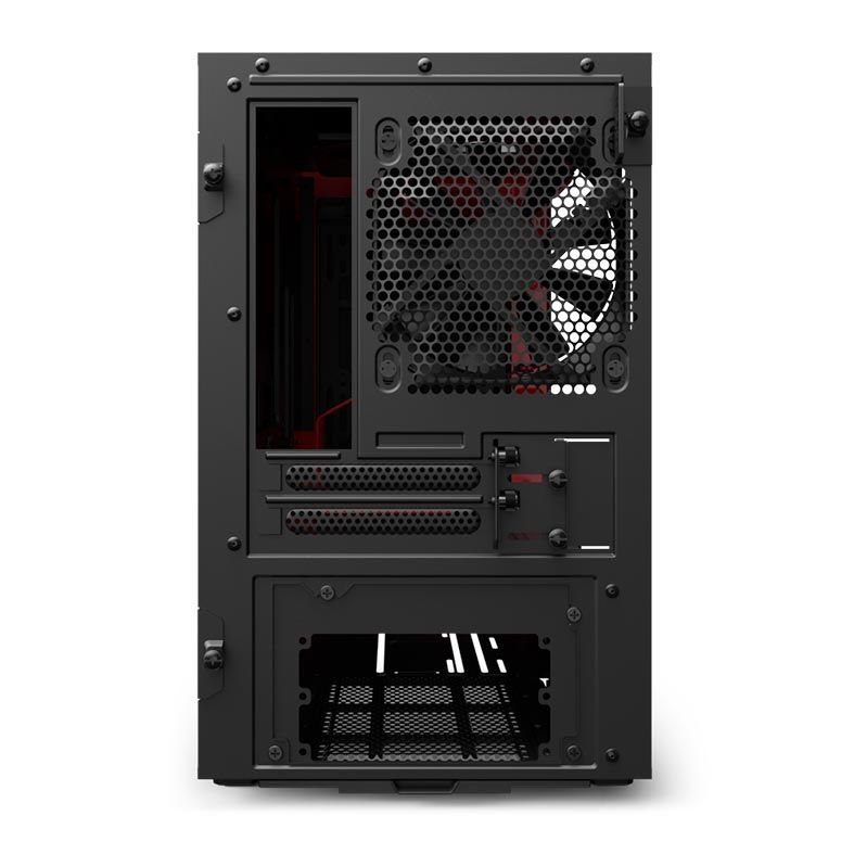 Gabinete NZXT H210 Preto/Vermelho, CA-H210B-BR