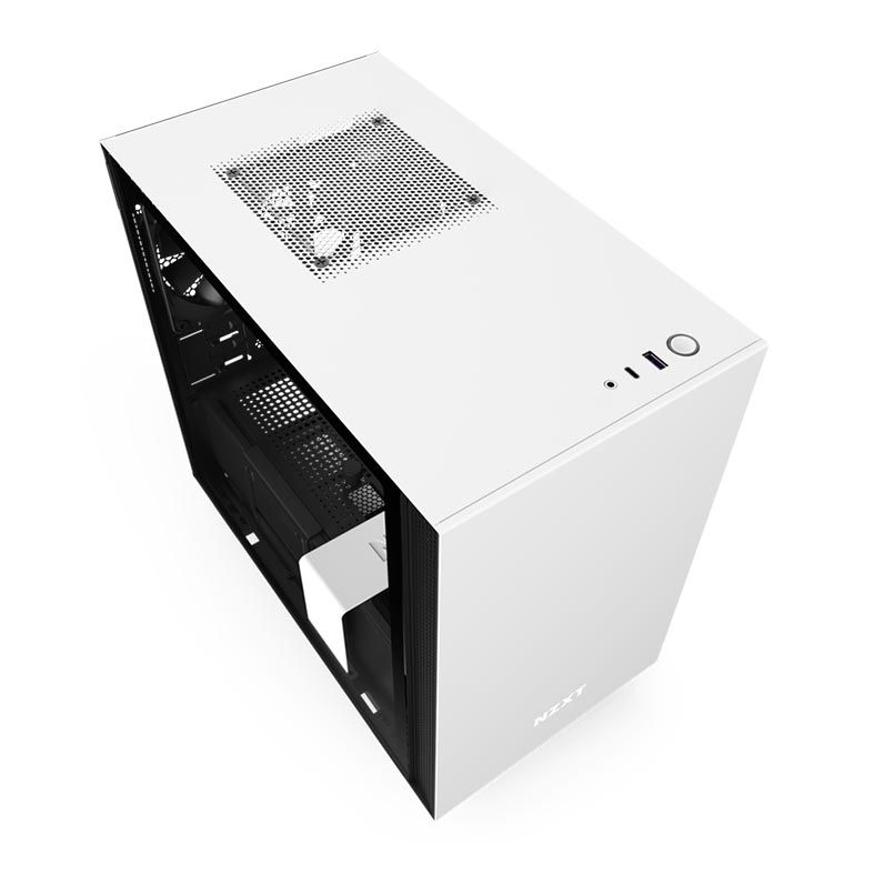 Gabinete NZXT H210i Branco/Preto, CA-H210i-W1