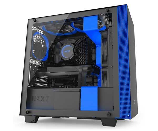 Gabinete NZXT H400i Preto/Azul, CA-H400W-BL