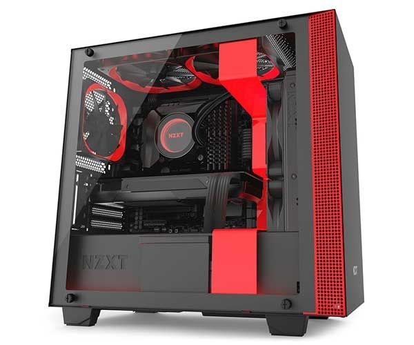 Gabinete NZXT H400i Preto/Vermelho, CA-H400W-BR