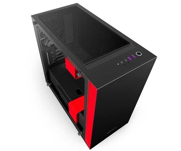 Gabinete NZXT H400i Preto/Vermelho, CA-H400W-BR