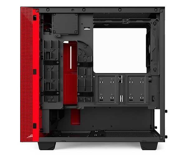 Gabinete NZXT H400i Preto/Vermelho, CA-H400W-BR