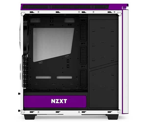 Gabinete NZXT H440 Branco/Roxo Com Janela, CA-H442W-W2