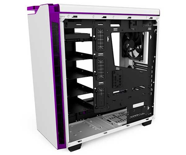 Gabinete NZXT H440 Branco/Roxo Com Janela, CA-H442W-W2