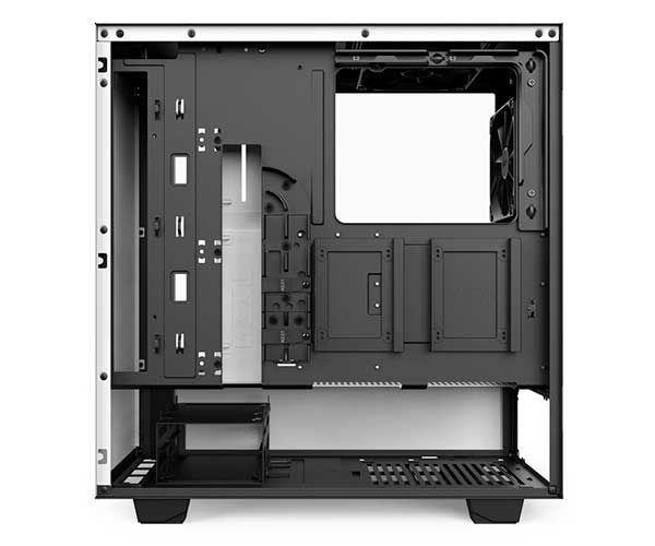 Gabinete NZXT H500 Lateral em Vidro Branco/Preto, CA-H500B-W1