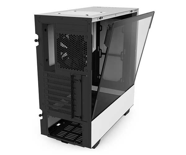 Gabinete NZXT H500 Lateral em Vidro Branco/Preto, CA-H500B-W1