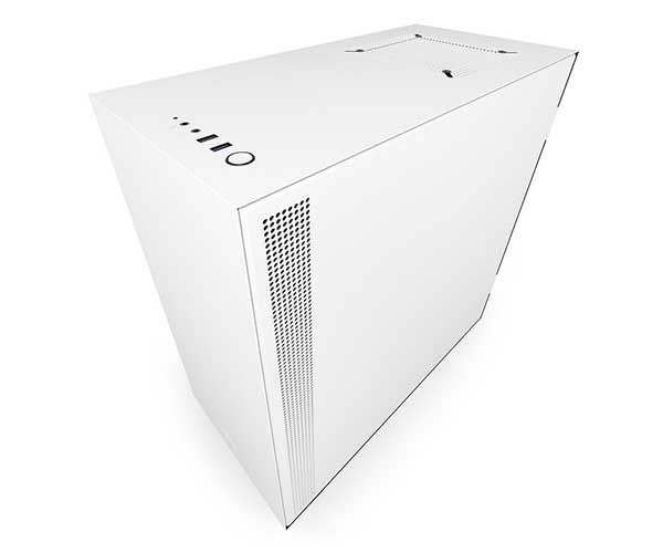 Gabinete NZXT H500 Lateral em Vidro Branco/Preto, CA-H500B-W1
