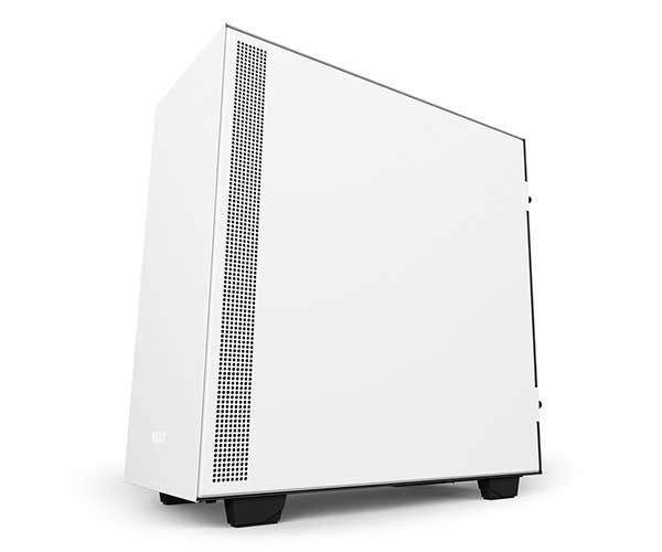 Gabinete NZXT H500 Lateral em Vidro Branco/Preto, CA-H500B-W1