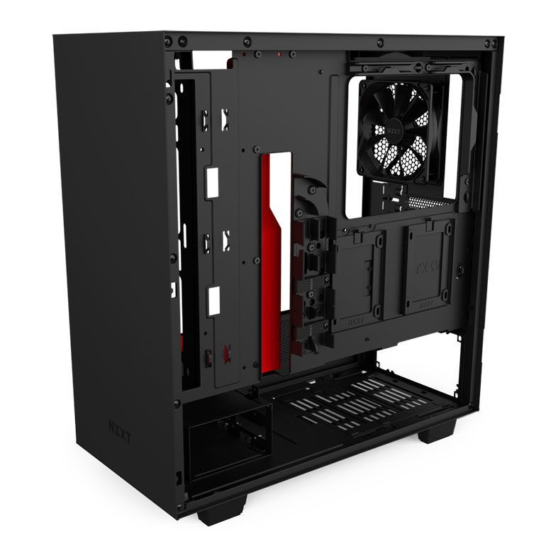 Gabinete NZXT H510 Preto/Vermelho, CA-H510B-BR