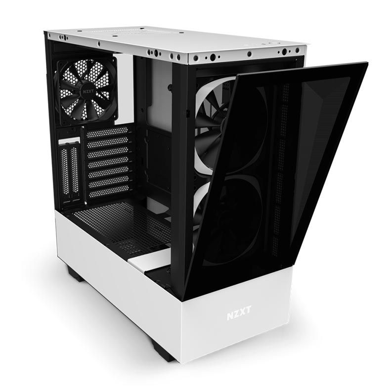 Gabinete NZXT H510 Elite Branco/Preto, CA-H510E-W1