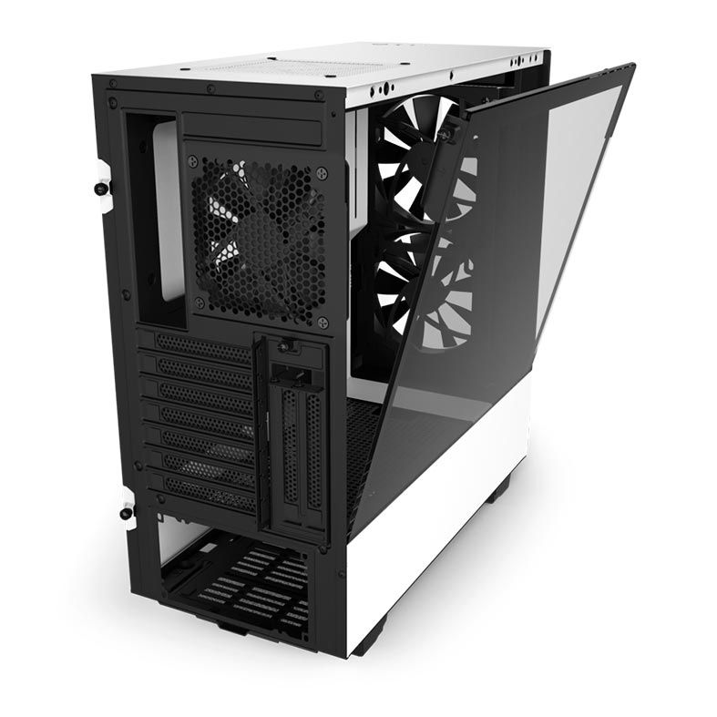 Gabinete NZXT H510 Elite Branco/Preto, CA-H510E-W1