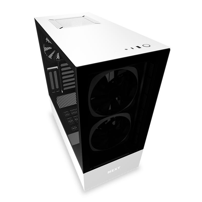 Gabinete NZXT H510 Elite Branco/Preto, CA-H510E-W1