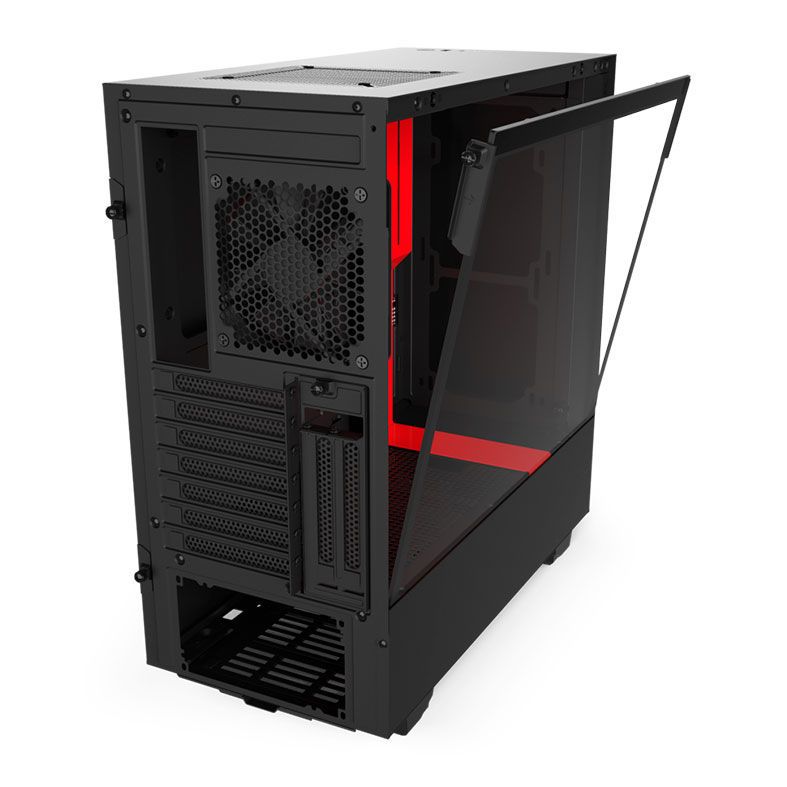 Gabinete NZXT H510i Preto/Vermelho, CA-H510i-BR