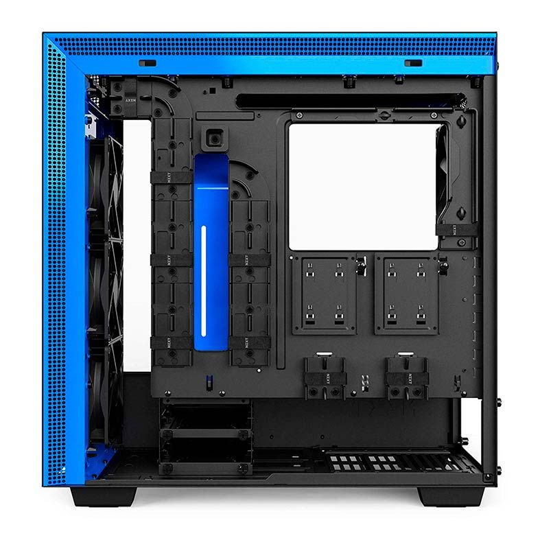 Gabinete NZXT H700 Lateral em Vidro Temp Preto/Azul, CA-H700B-BL