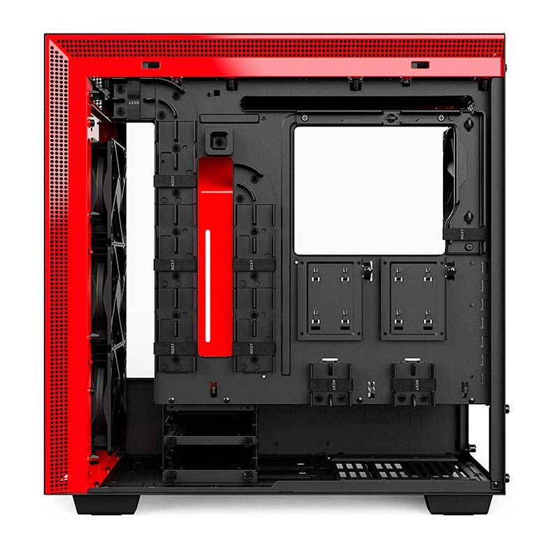 Gabinete NZXT H700 Lateral em Vidro Temp Preto/Vermelho, CA-H700B-BR