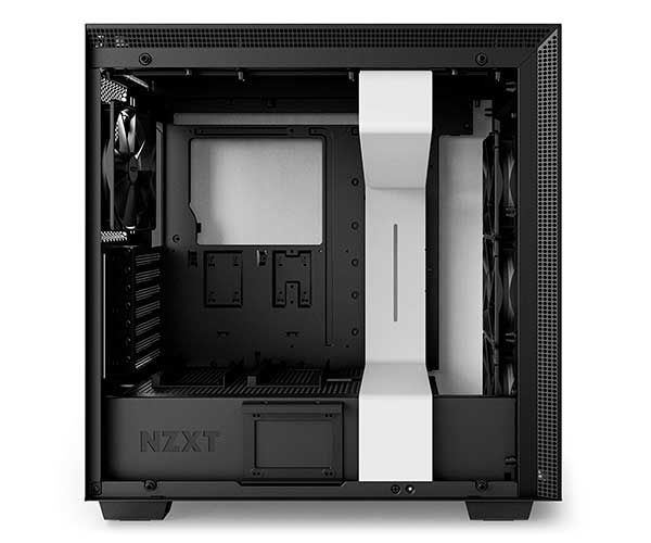 Gabinete NZXT H700 Lateral em Vidro Branco/Preto, CA-H700B-W1