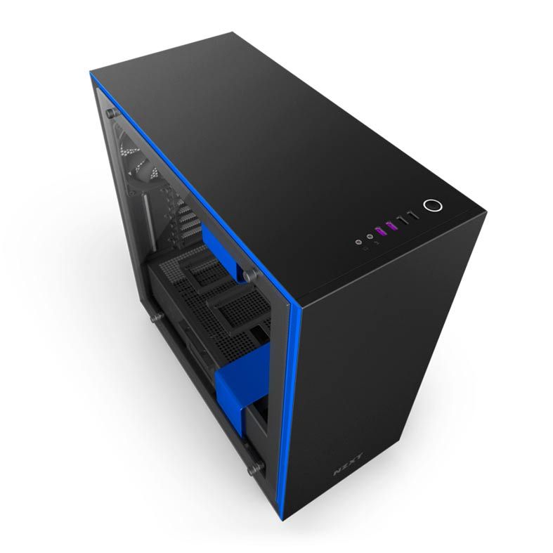 Gabinete NZXT H700i Preto/Azul, CA-H700W-BL