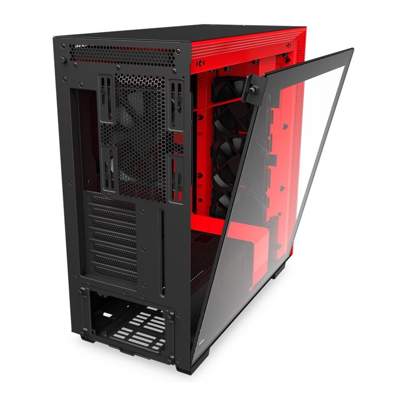 Gabinete NZXT H710 Preto/Vermelho, CA-H710B-BR
