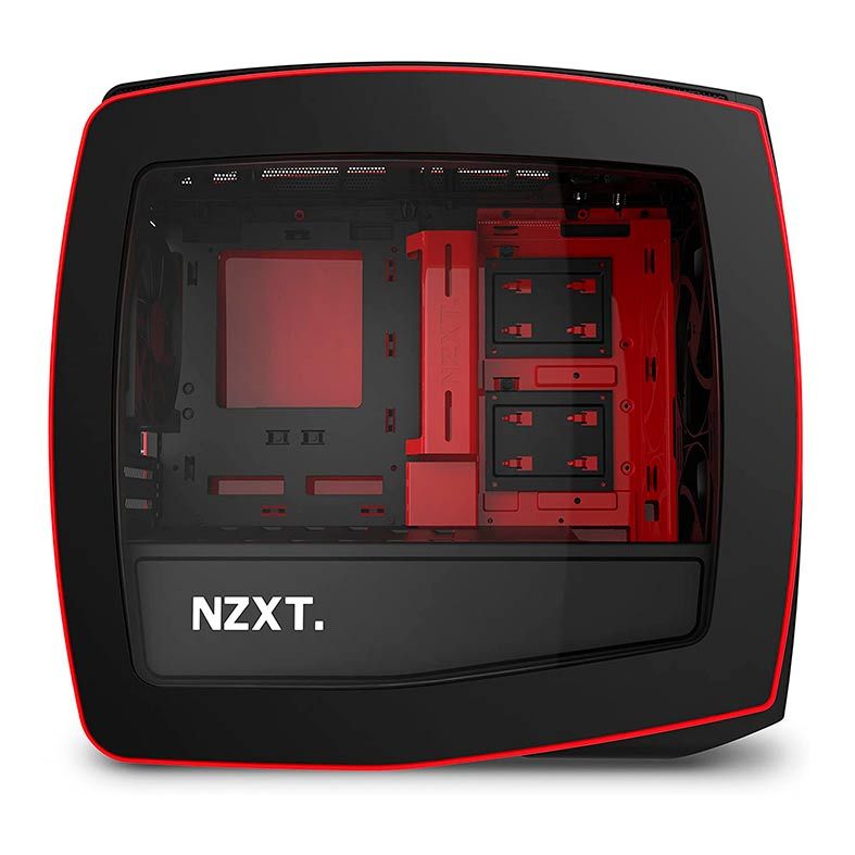Gabinete NZXT Manta Matte Black/Red, CA-MANTW-M2