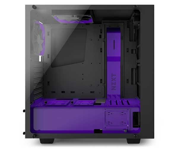 Gabinete NZXT S340 Elite Preto/Roxo, CA-S340E-BP