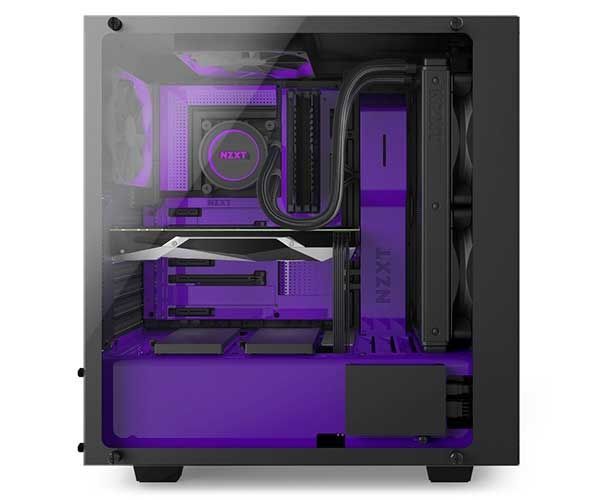Gabinete NZXT S340 Elite Preto/Roxo, CA-S340E-BP