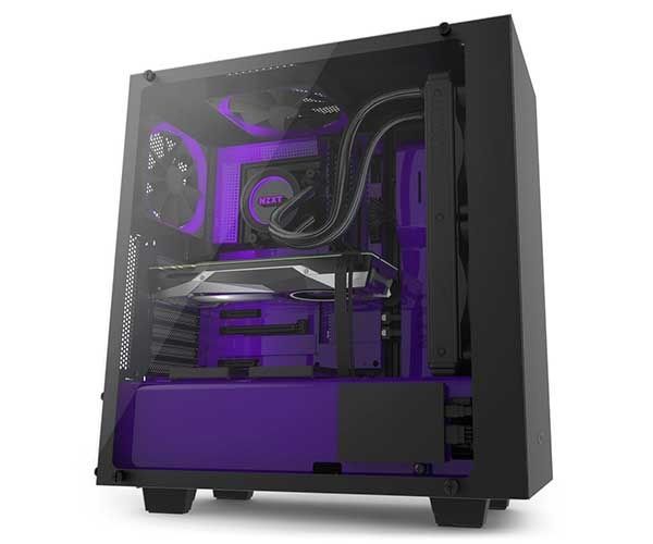 Gabinete NZXT S340 Elite Preto/Roxo, CA-S340E-BP