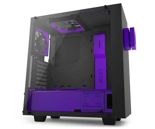 Gabinete NZXT S340 Elite Preto/Roxo, CA-S340E-BP