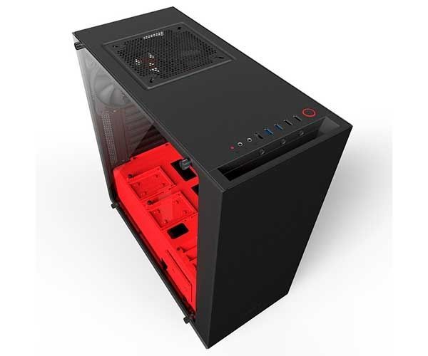 Gabinete NZXT S340 Elite Vermelho, CA-S340W-B4