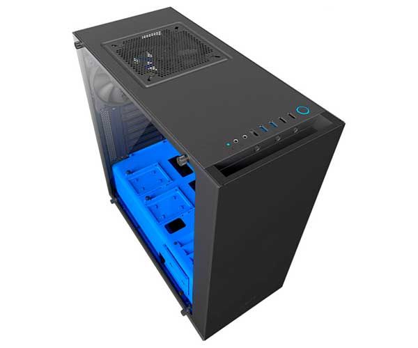 Gabinete NZXT S340 Elite Preto Com Azul, CA-S340W-B5
