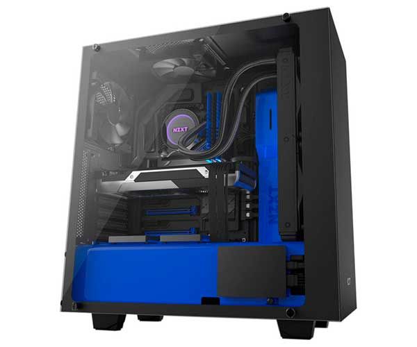 Gabinete NZXT S340 Elite Preto Com Azul, CA-S340W-B5